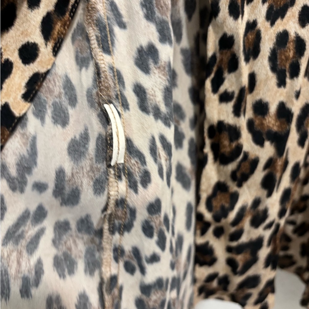 Mango Leopard Print Midi Dress Size Medium Excellent Condition - Picture 8 of 13